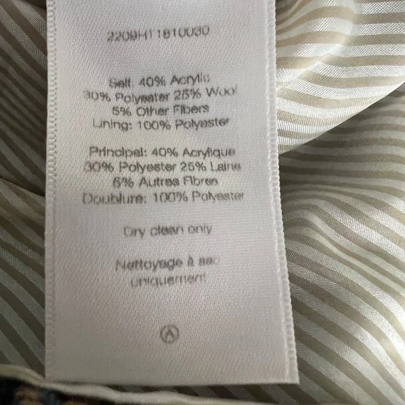 VERONICA BEARD | Faustine Dickey Houndstooth Mixed Media Jacket Blue Multi 00 - Picture 14 of 14